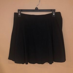 Simple Black Skater Skirt